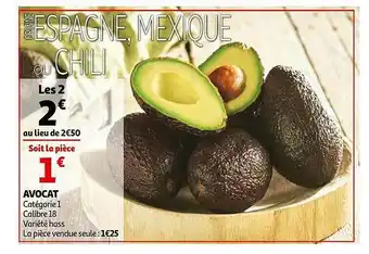 Auchan Avocat Hass offre