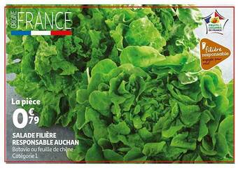 Auchan Salade Filière Responsable Auchan offre