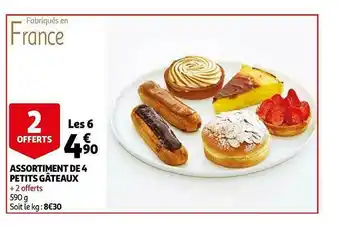 Auchan Assortiment De 4 Petits Gâteaux offre