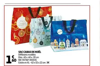 Auchan Sac Cabas De Noël offre