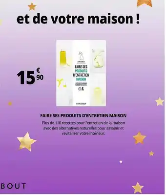 Auchan Faire Ses Produits D'entretien Maison offre