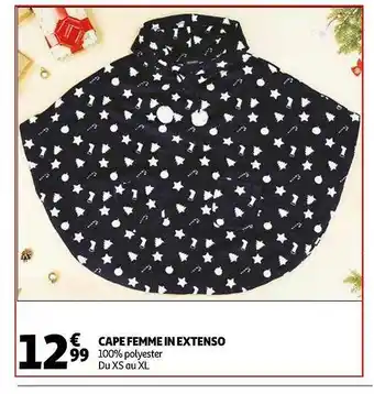 Auchan Cape Femme In Extenso offre