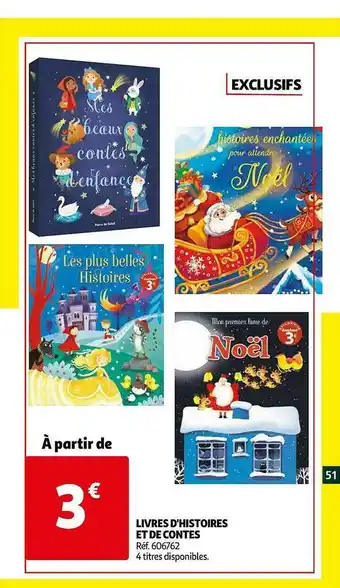Auchan Livres D'histoires Et De Contes offre