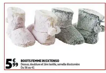 Auchan Boots Femme In Extenso offre