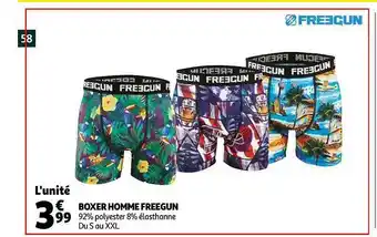 Auchan Boxer Homme Freegun offre