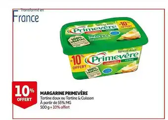 Auchan Margarine Primevère offre