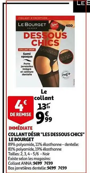 Auchan Collant Désir offre
