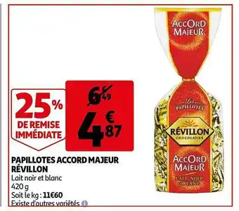 Auchan Papillotes Accord Majeur Révillon offre