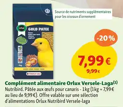 Maxi Zoo Versele-Laga Complément alimentaire Orlux offre