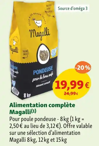 Maxi Zoo Magalli Alimentation complète offre