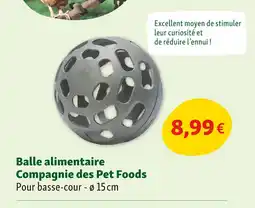 Maxi Zoo COMPAGNIE DES PET FOODS Balle alimentaire offre