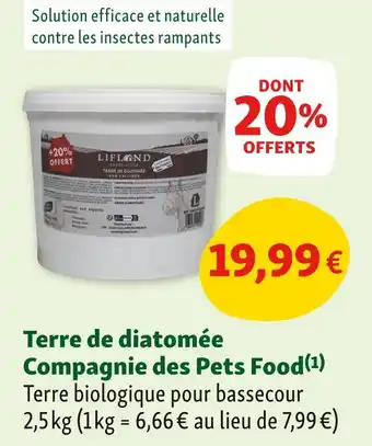 Maxi Zoo COMPAGNIE DES PETS FOOD Terre de diatomée offre