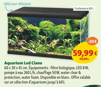 Maxi Zoo CIANO Aquarium led offre