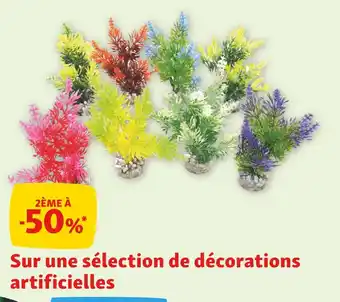 Maxi Zoo 2ème à -50% sur une sélection de décorations artificielles offre