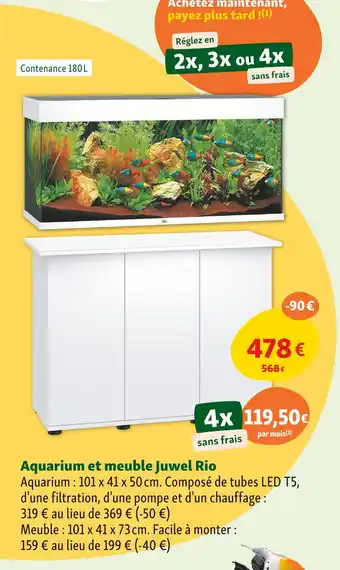 Maxi Zoo Juwel Rio Aquarium et meuble offre