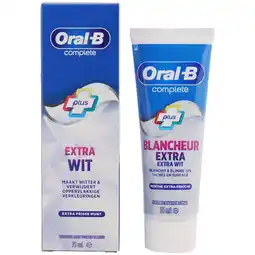 Action Dentifrice Oral-B Complete Extra White offre