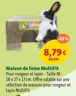 Maxi Zoo MultiFit Maison de foins offre