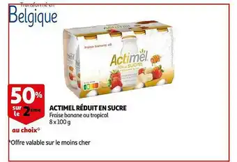 Auchan Actimel Réduit En Sucre offre