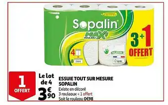 Auchan Essuie Tout Sur Mesure Sopalin offre