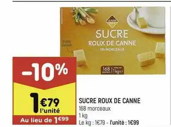 Leader Price Sucre Roux De Canne offre