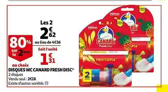 Auchan Disques Wc Canard Fresh Disc offre