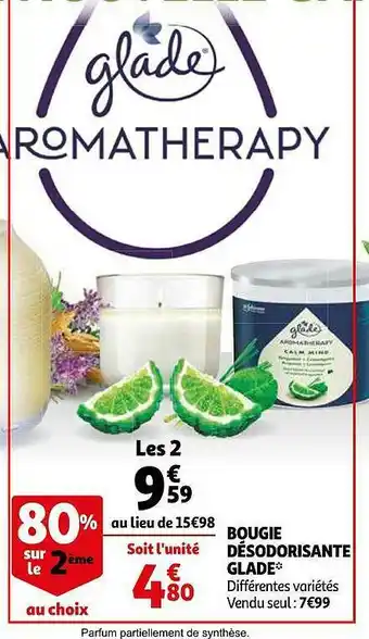 Auchan Bougie Désodorisante Glade offre