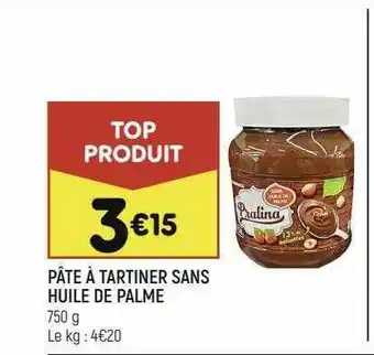 Leader Price Pâte à Tartiner Sans Huile De Palme offre