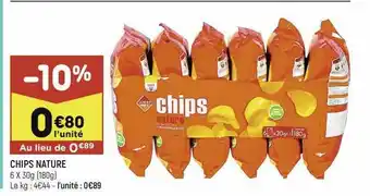 Leader Price Chips Nature offre