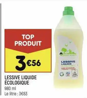 Leader Price Lessive Liquide écologique offre