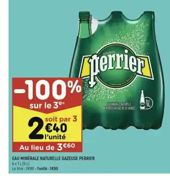 Eau Minérale Naturelle Gazeuse Perrier
