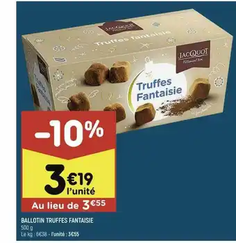 Ballotin Truffes Fantaisie