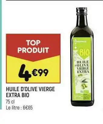 Leader Price Huile D'olive Vierge Extra Bio offre