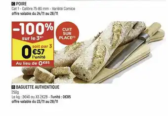 Leader Price Baguette Authentique offre