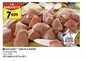 Veau Sauté Sans Os à Mijoter