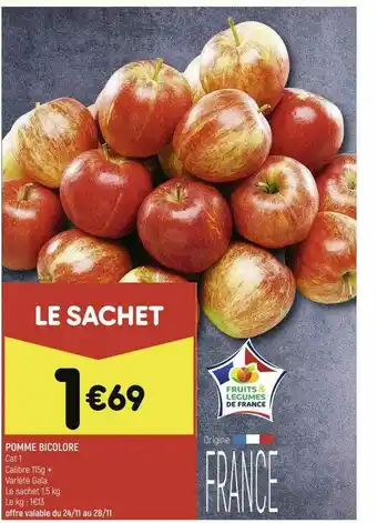 Leader Price Pomme Bicolore offre