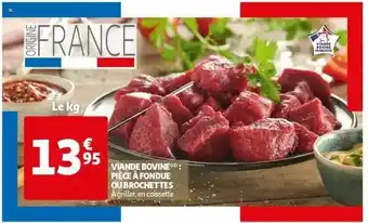Auchan Viande Bovine : Pièce à Fondue Ou Brochettes offre
