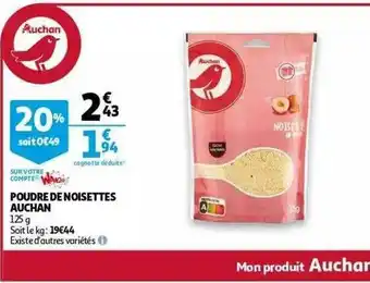 Auchan Poudre De Noisettes Auchan offre