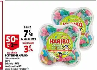Auchan Boîte Noël Haribo offre