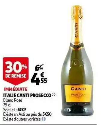 Auchan Italie Canti Prosecco offre