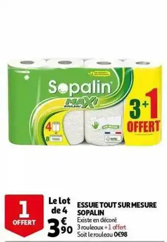 Auchan Essuie Tout Sur Mesure Sopalin offre