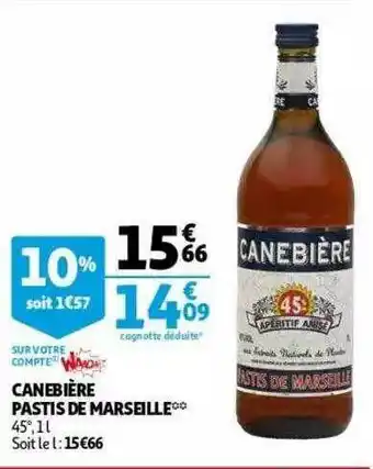 Auchan Canebière Pastis De Marseille offre