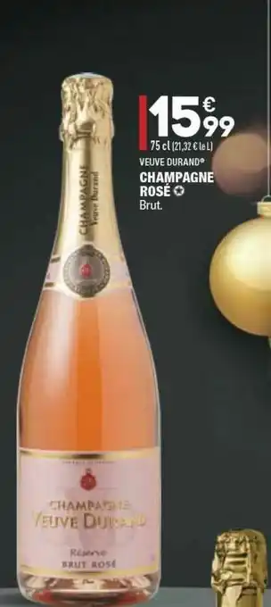 ALDI Champagne Rosé Veuve Durand offre