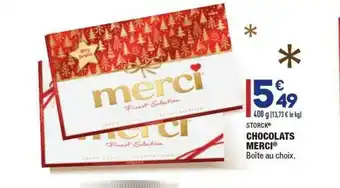 ALDI Chocolats Merci Storck offre