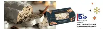 ALDI Stollen Au Massepain Et Cerise Confites Gourmet offre