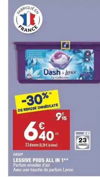 ALDI Lessive Pods All In 1 Dash offre