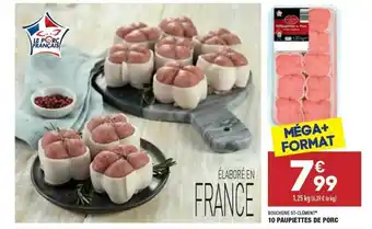 ALDI 10 Paupiettes De Porc Boucherie St-clément offre