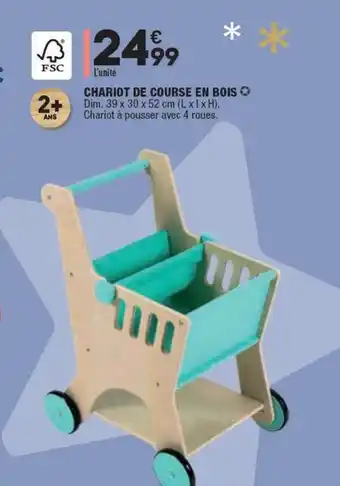 ALDI Chariot De Course En Bois offre
