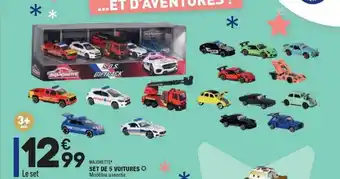 ALDI Set De 5 Voitures Majorette offre