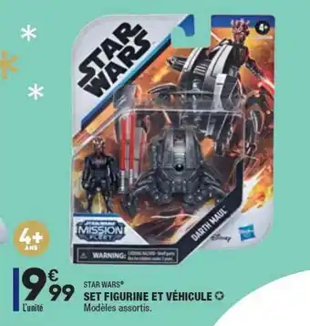 ALDI Set Figurine Et Véhicule Star Wars offre