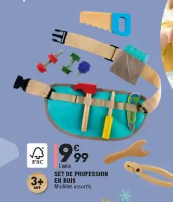 ALDI Set De Profession En Bois offre